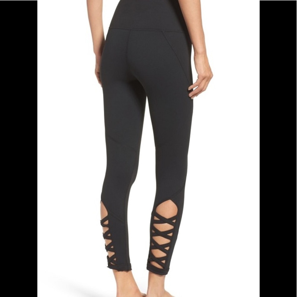 Zella lattice back midi leggings